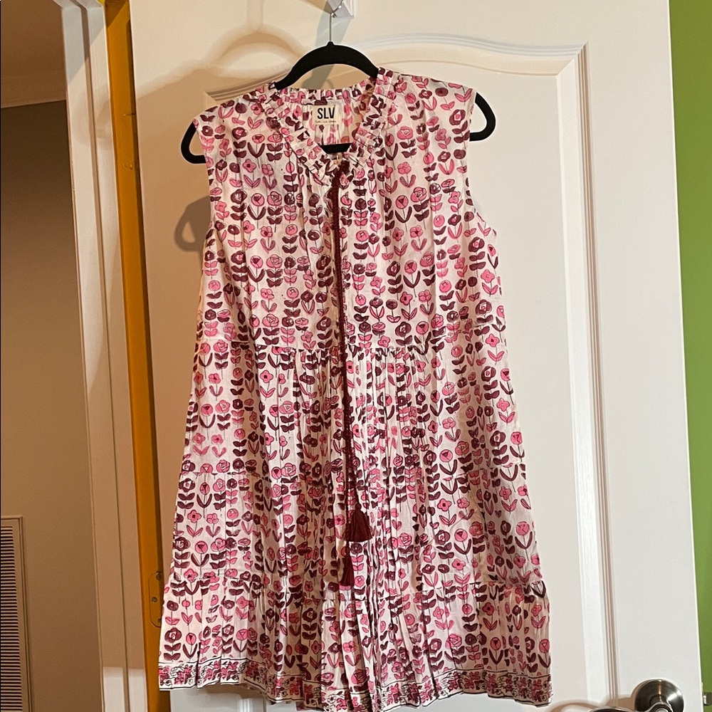 SLV Flowered Patterned Midi Dress🌸🌺